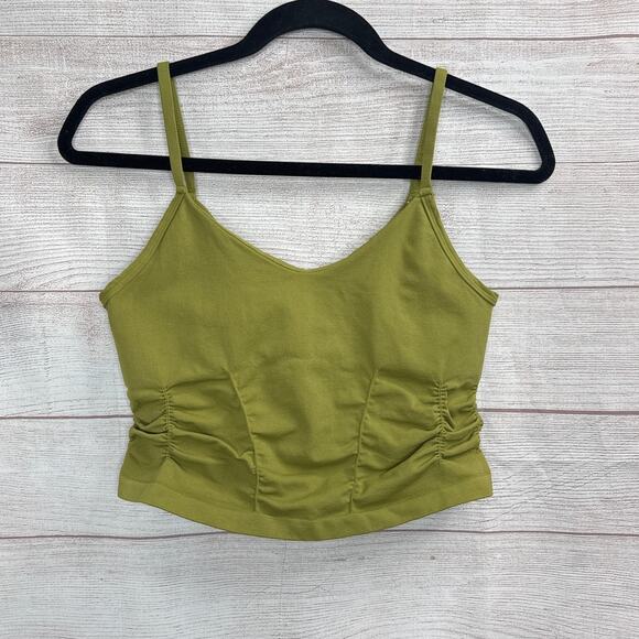 Free People Movement Good Karma Ruched Crop Top Women’s Size Medium - Picture 4 of 6
